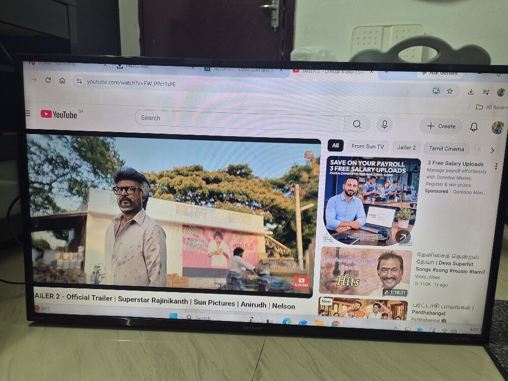 SHARP 40 INCH LED TV  + ANDROID BOX - 5