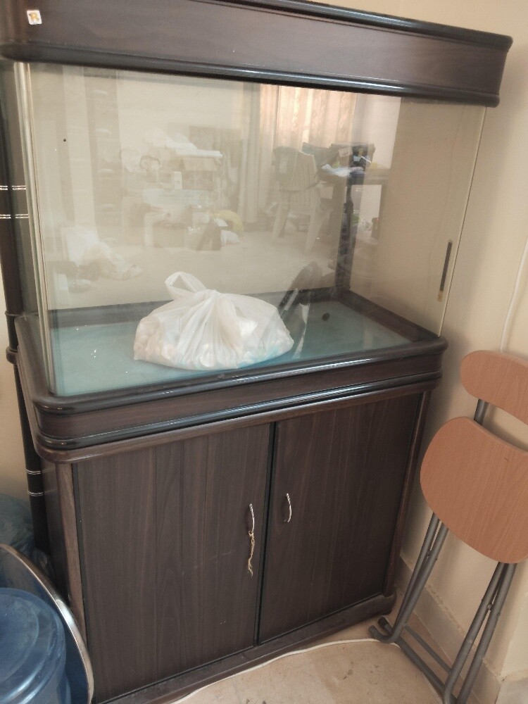 Large Fish Aquarium with Bottom Cab - 1