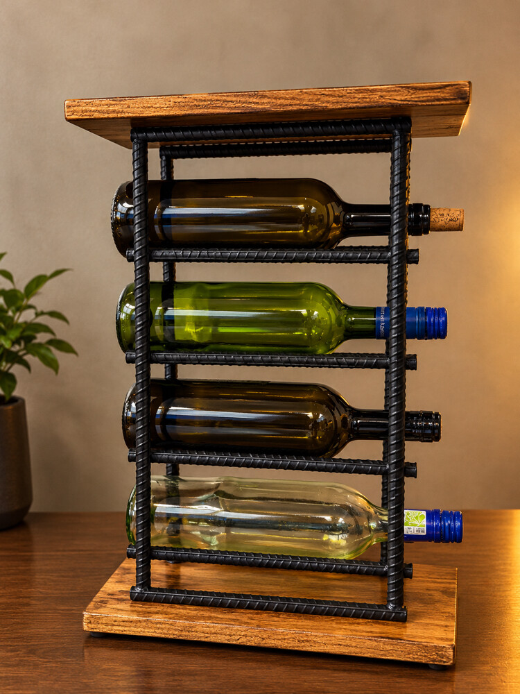 bottles display holder-metal rack - 1