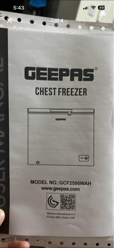 geepas freezer  - 2