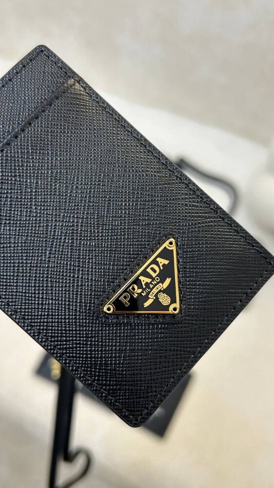 Prada Saffiano Leather Badge Holder - 5
