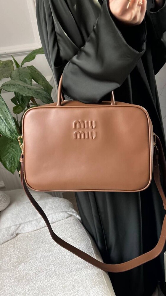 Miu Miu Cognac Leather Top-handle - 9