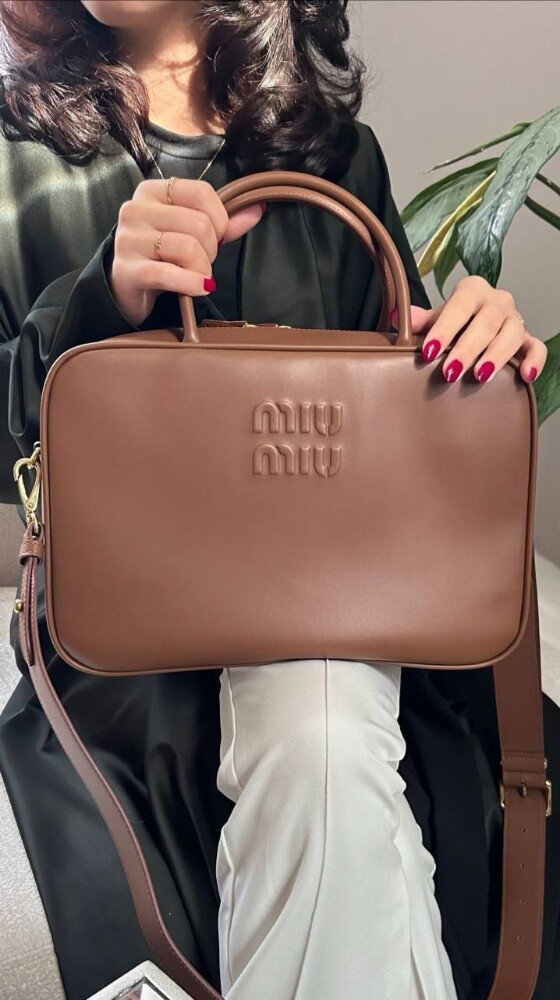 Miu Miu Cognac Leather Top-handle - 8