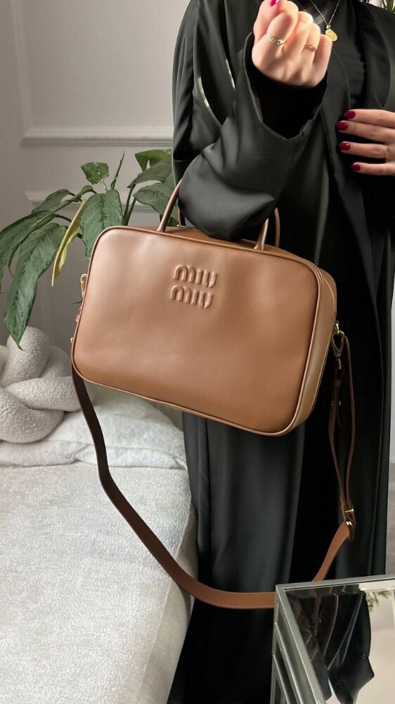 Miu Miu Cognac Leather Top-handle - 6