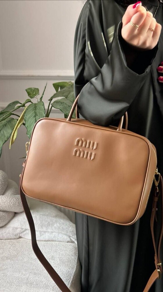 Miu Miu Cognac Leather Top-handle - 2
