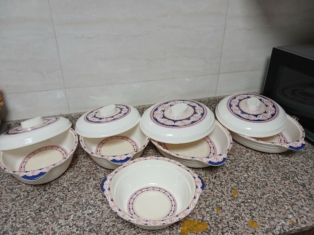 Dinner set + Large Cooking pot - 5