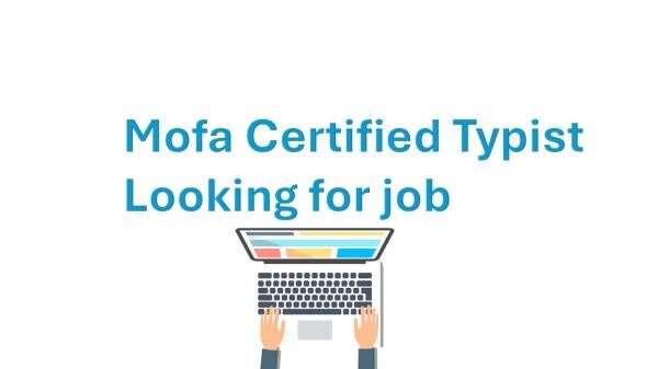 Job Wanted MOFA Certified - 1