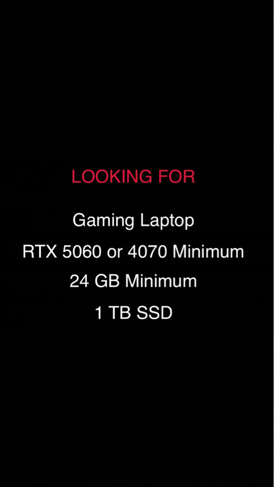 Looking For Gaming Laptop - 1