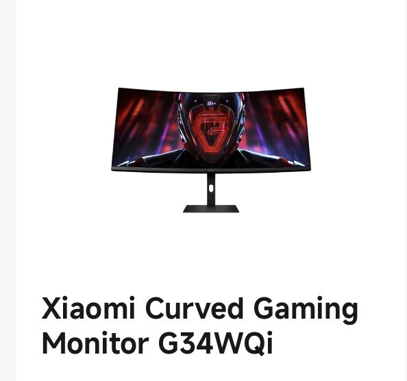Xiaomi Curved Gaming Monitor G34WQi - 2