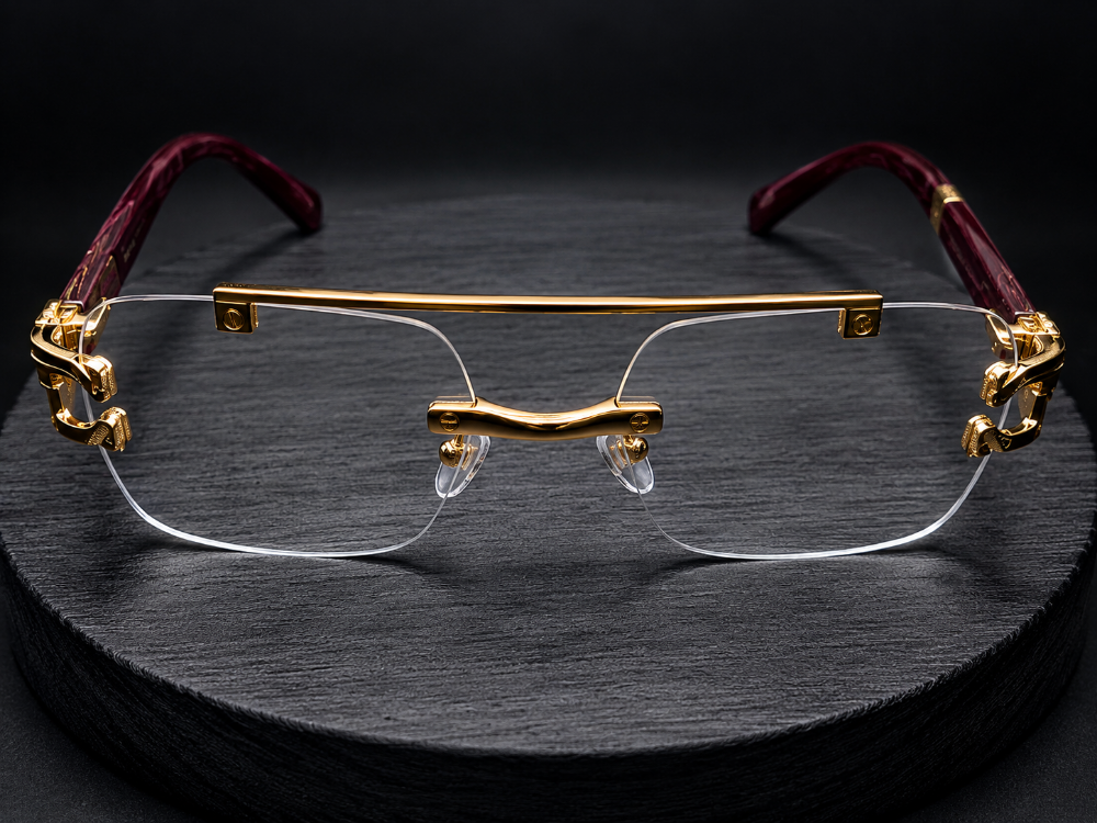 Luxury Rimless Gold Eyeglasses - Pr - 3
