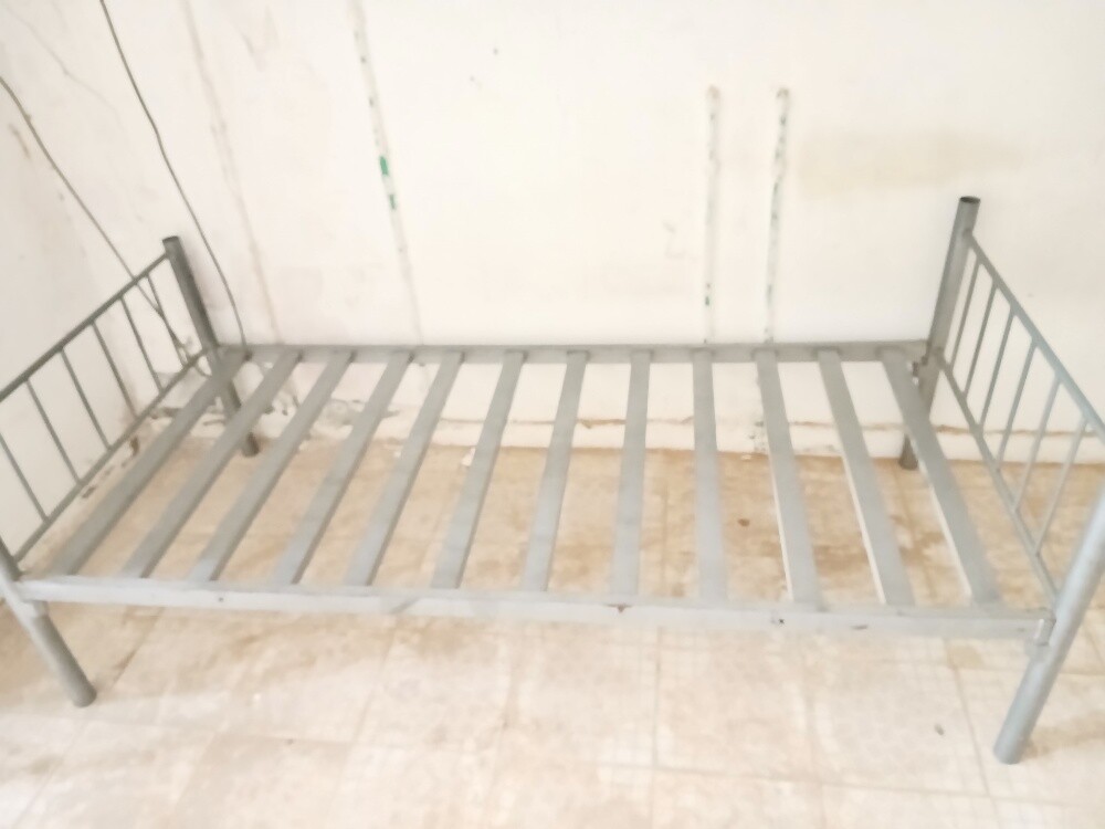 Three silver bed frame and one blac - 4