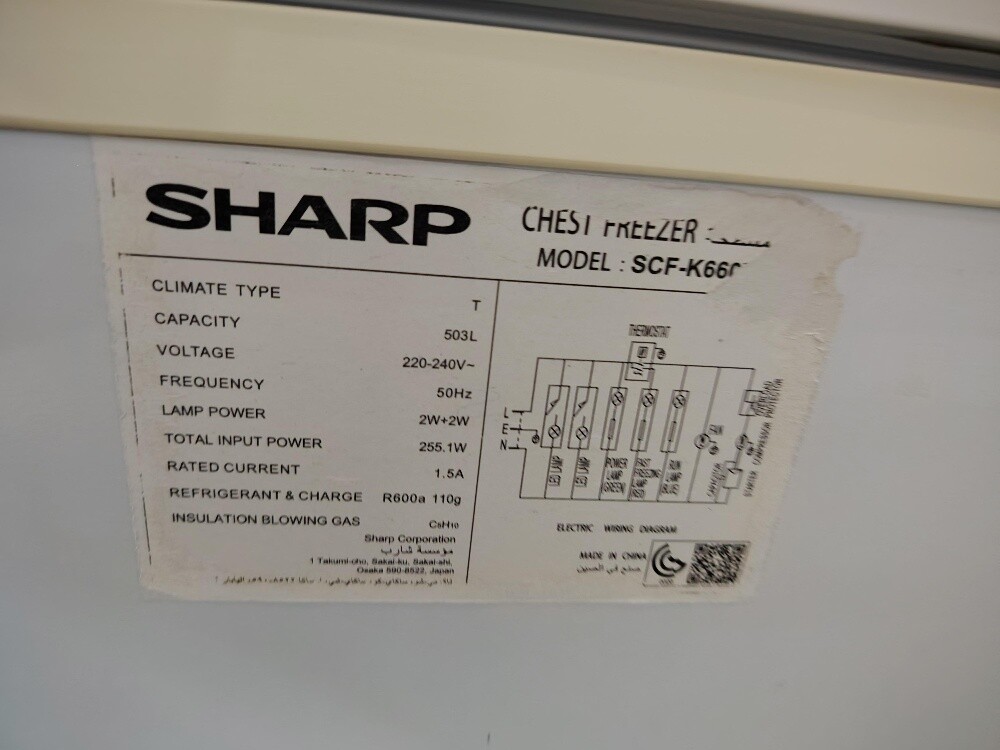 Sharp 503L Chest Freezer Sale - 8