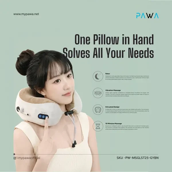 Pawa AeroKned Neck Pillow Massager - 4