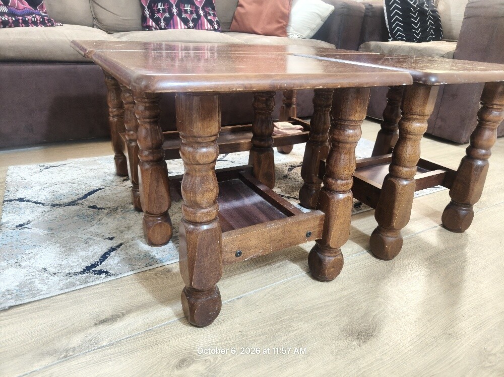 Coffee Table with sides tables set - 2