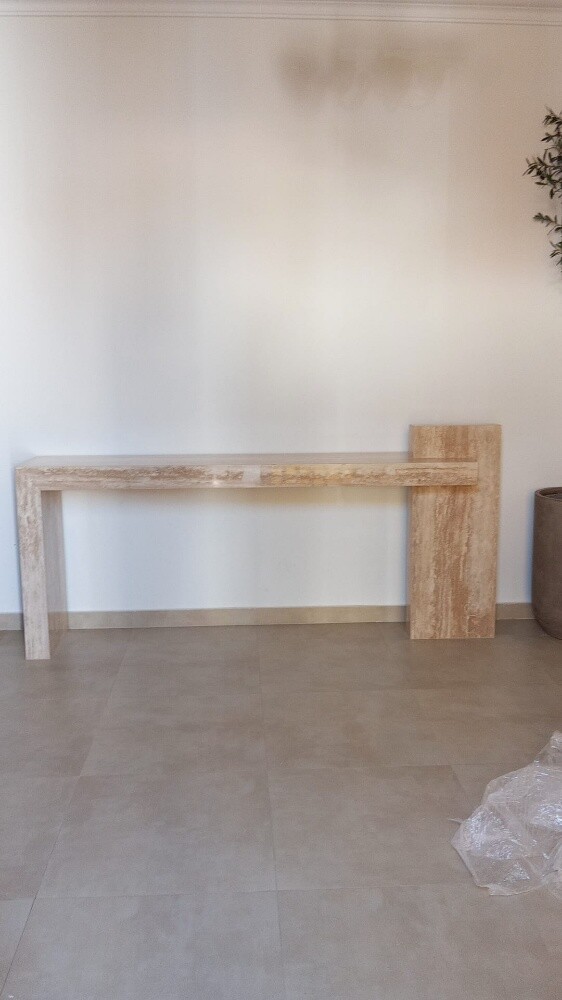 Marble and wood tables - 9