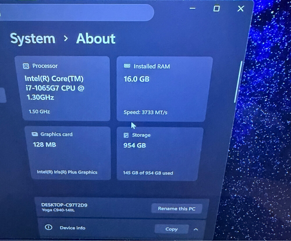 لابتوب لينوفو يوغا سي 940 لمس 14 - 6