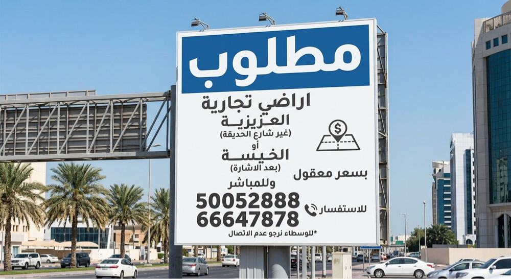 مطلوب اراضي  تجاريه العزيزيه  - 1