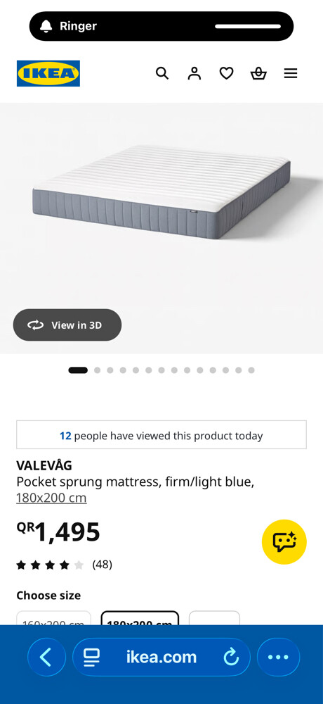 ikea Mattress size 200x180 - 1