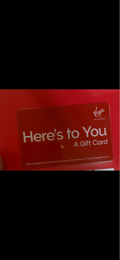 virgin card charged with 600QR - 1