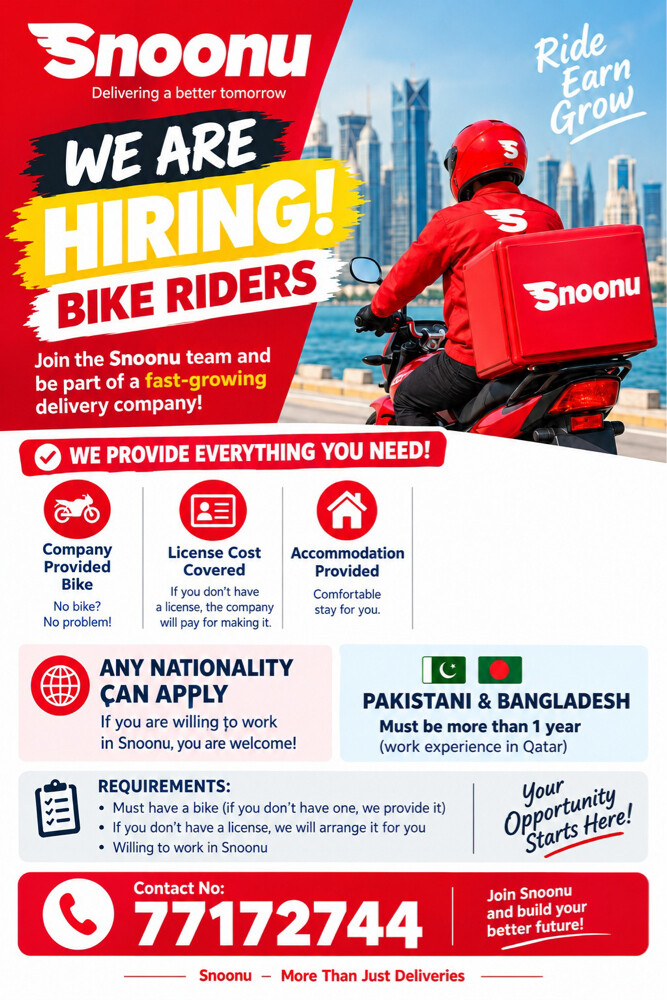 Hiring Bike drivers - 1