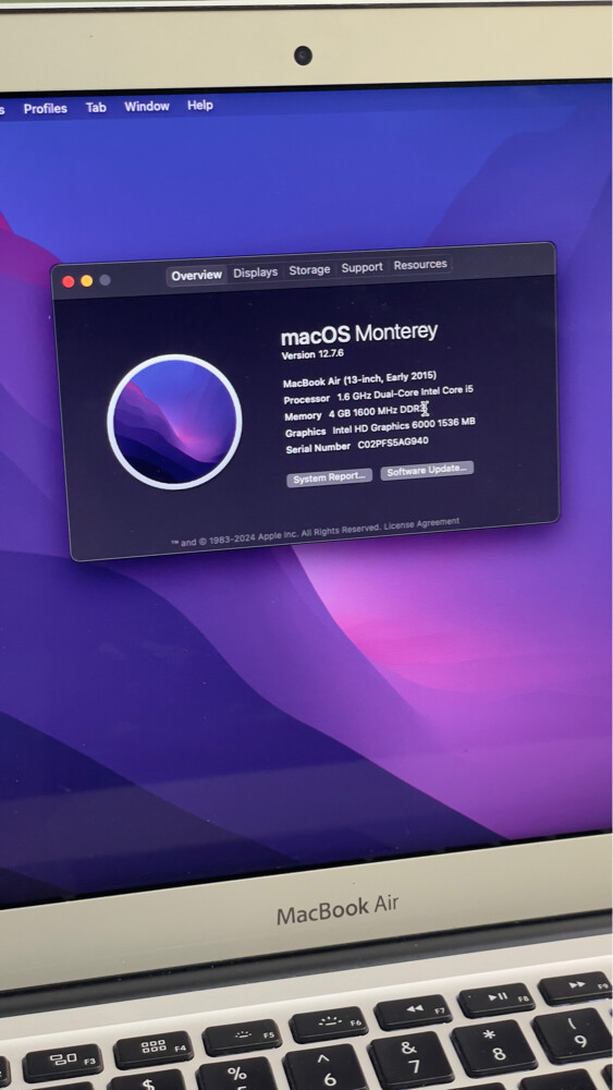 MacBook Air 13” 2015 - 2