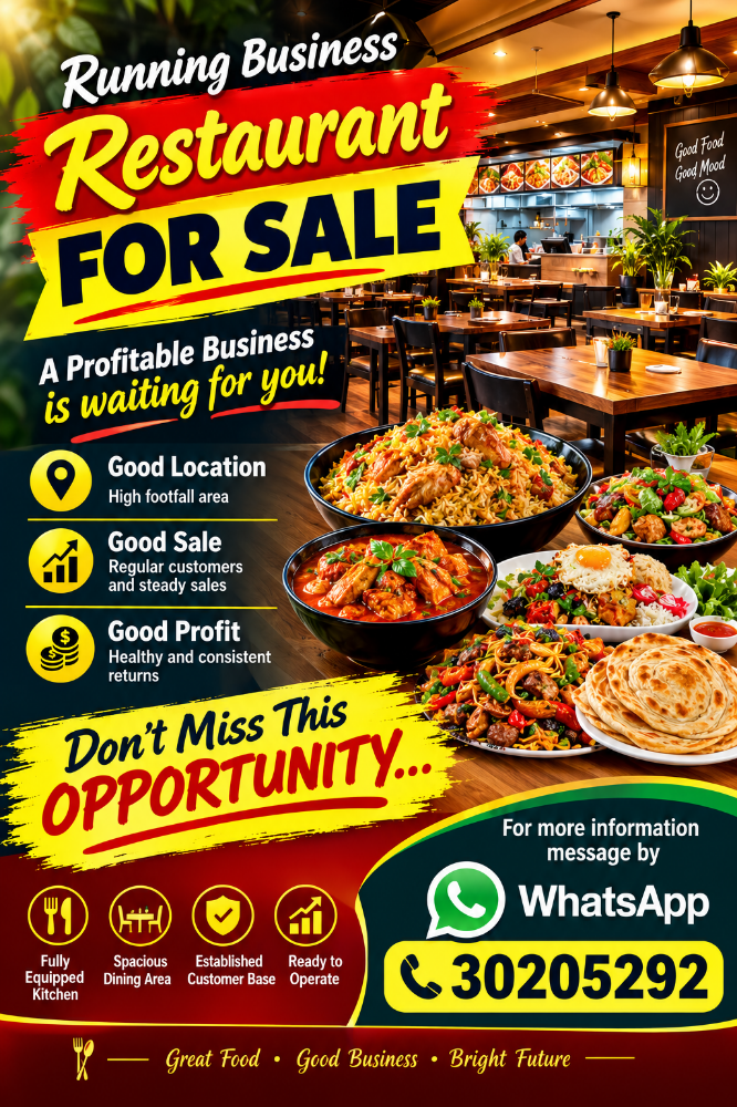 Running restaurant for sale - 1