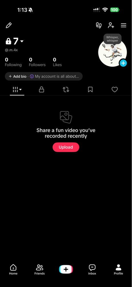 TikTok account - 1