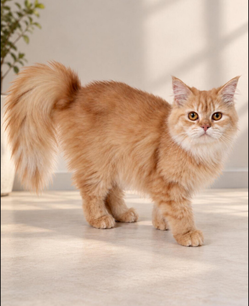 Female Persian–Maine Coon Mix Cat - 1