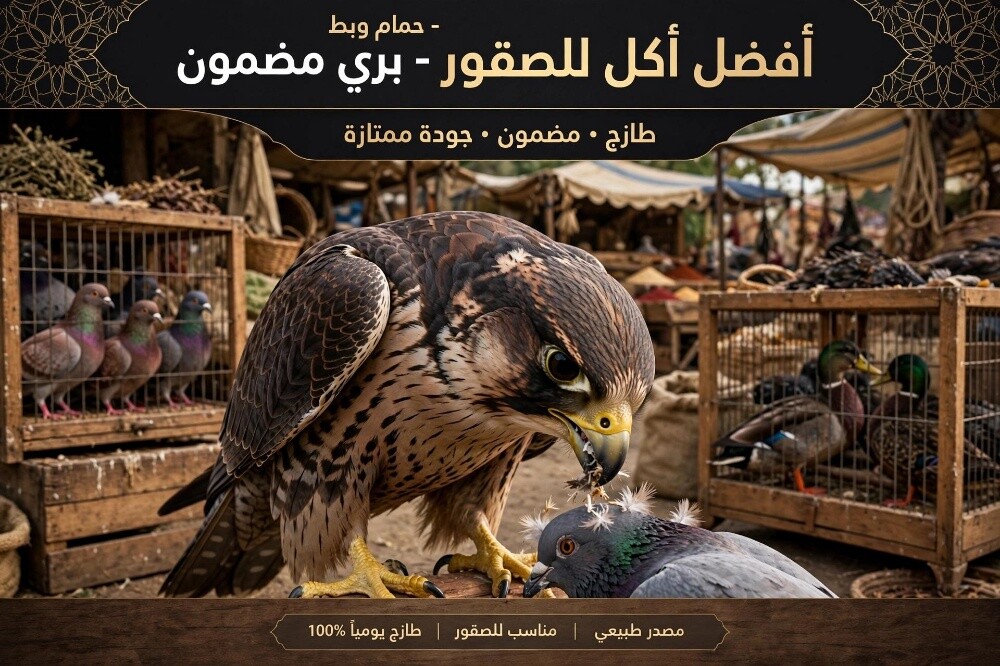 اكل الصقور حمام وبط بري - 5