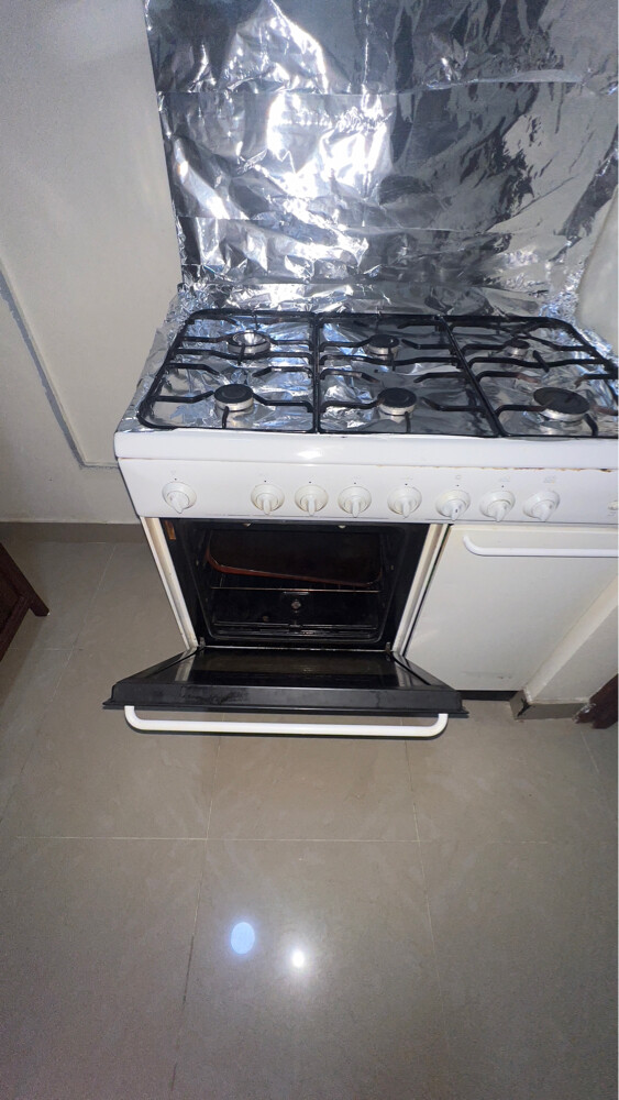 Indesit 6-Burner Gas Cooker & Oven - 1