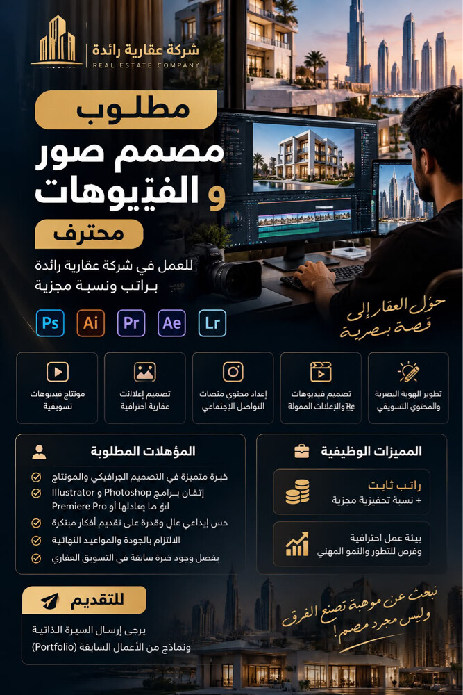 مطلوب مصمم احترافي  - 1