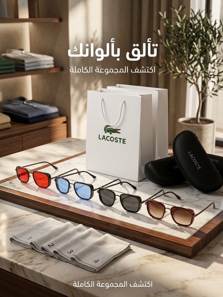 نظارات رجاليه ماركة لاكوست - 1