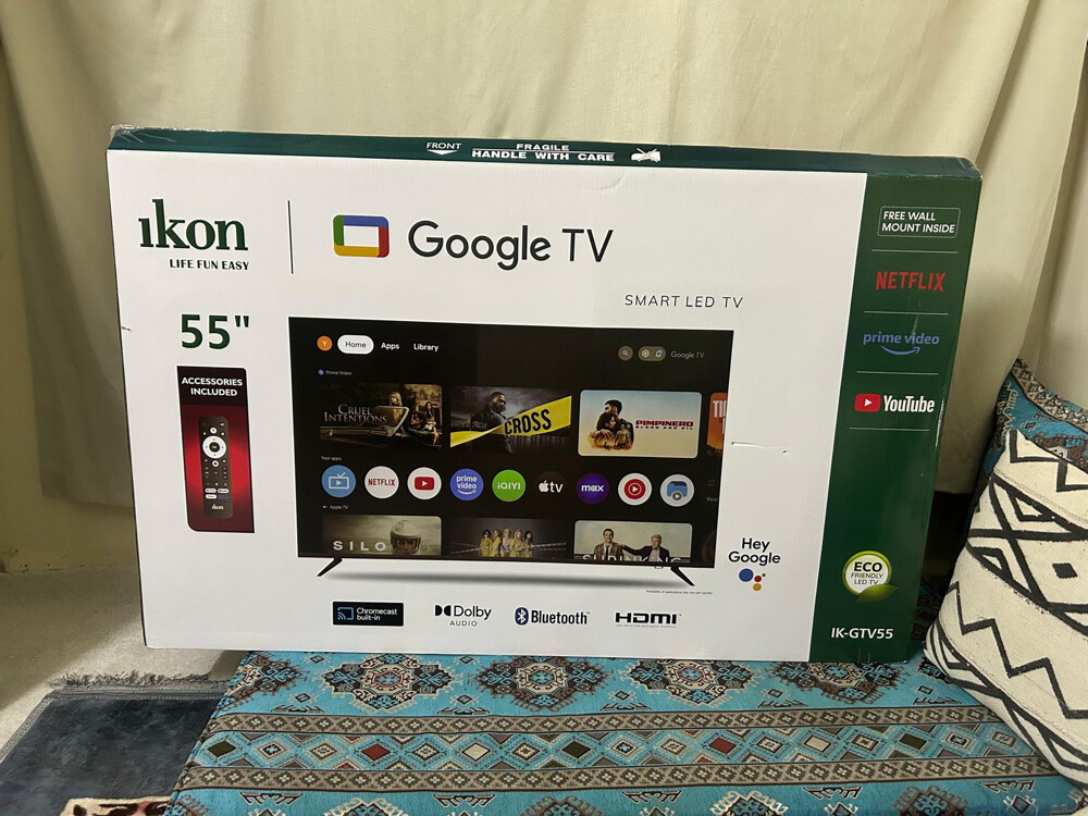 ikon google tv 55 inches  - 1