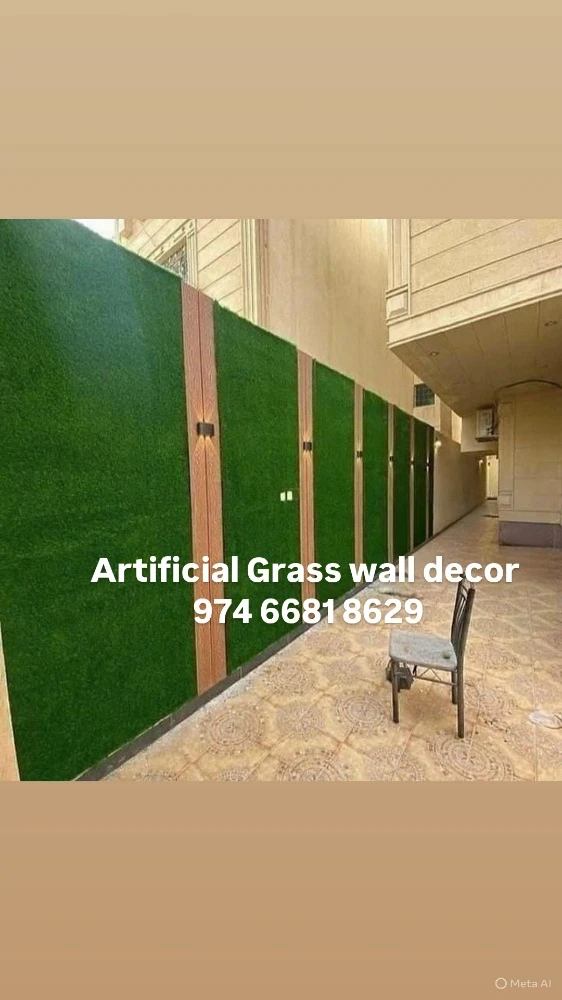 Artificial grass carpet decor work - 13