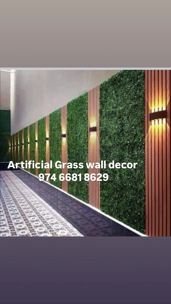 Artificial grass carpet decor work - 11