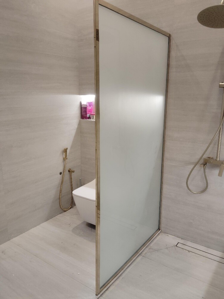 bathroom glass partition work - 5
