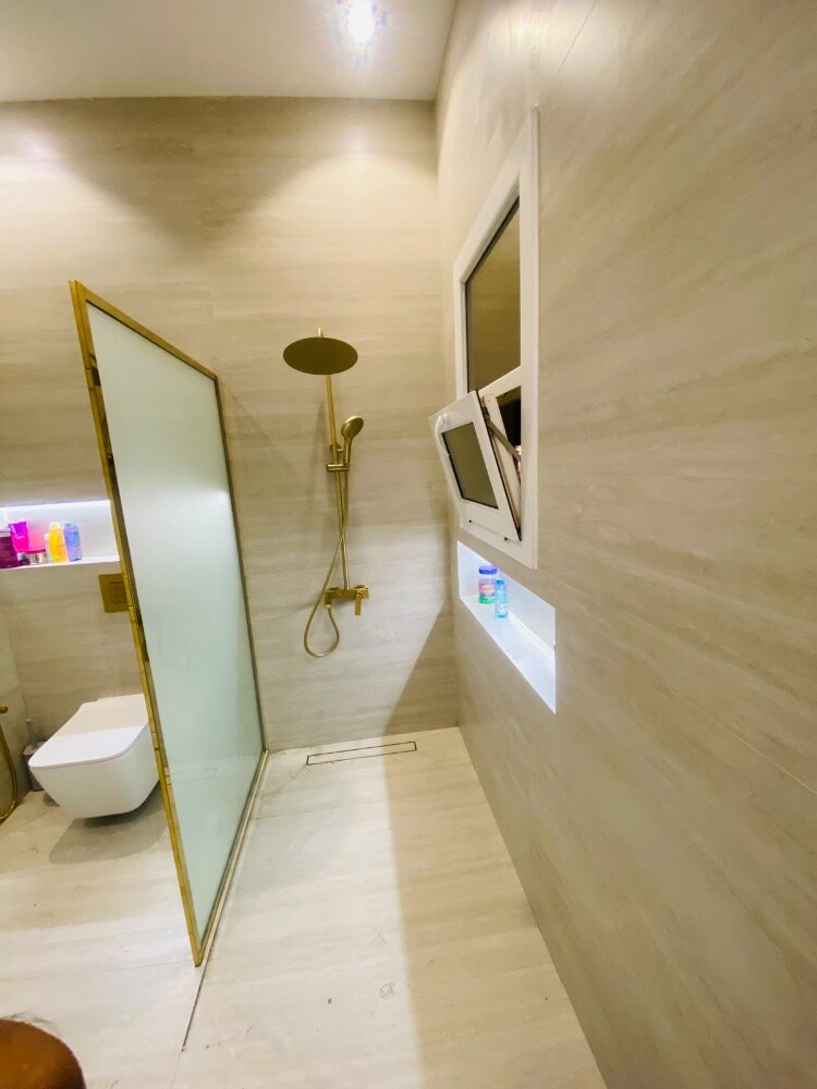 bathroom glass partition work - 4