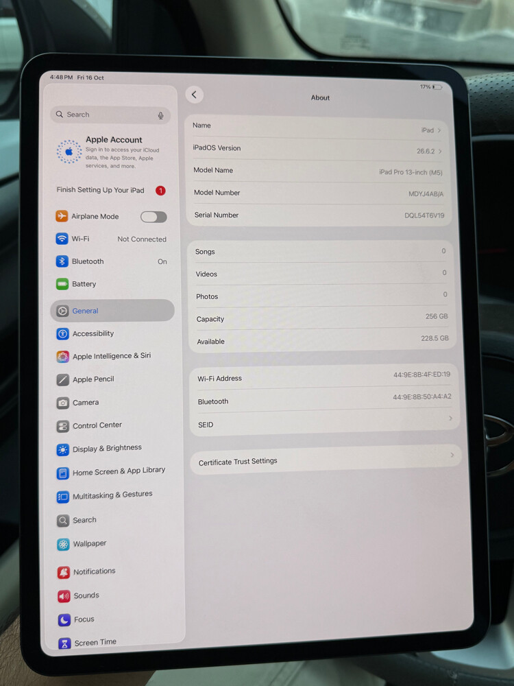 iPad Pro 13 Inch M5 256 GB 100% - 3