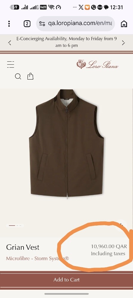Luxury Loro Piana Gilet Original Ne - 1