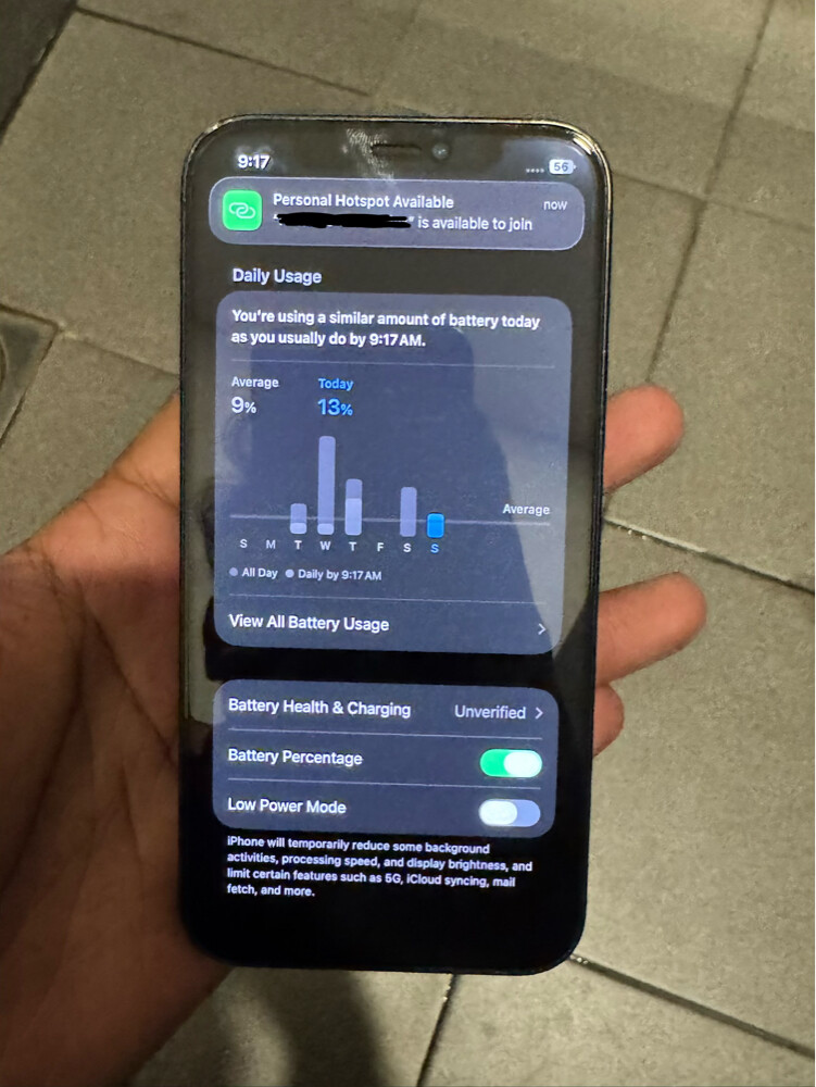 iphone 12 128gb Battery change PTA - 10