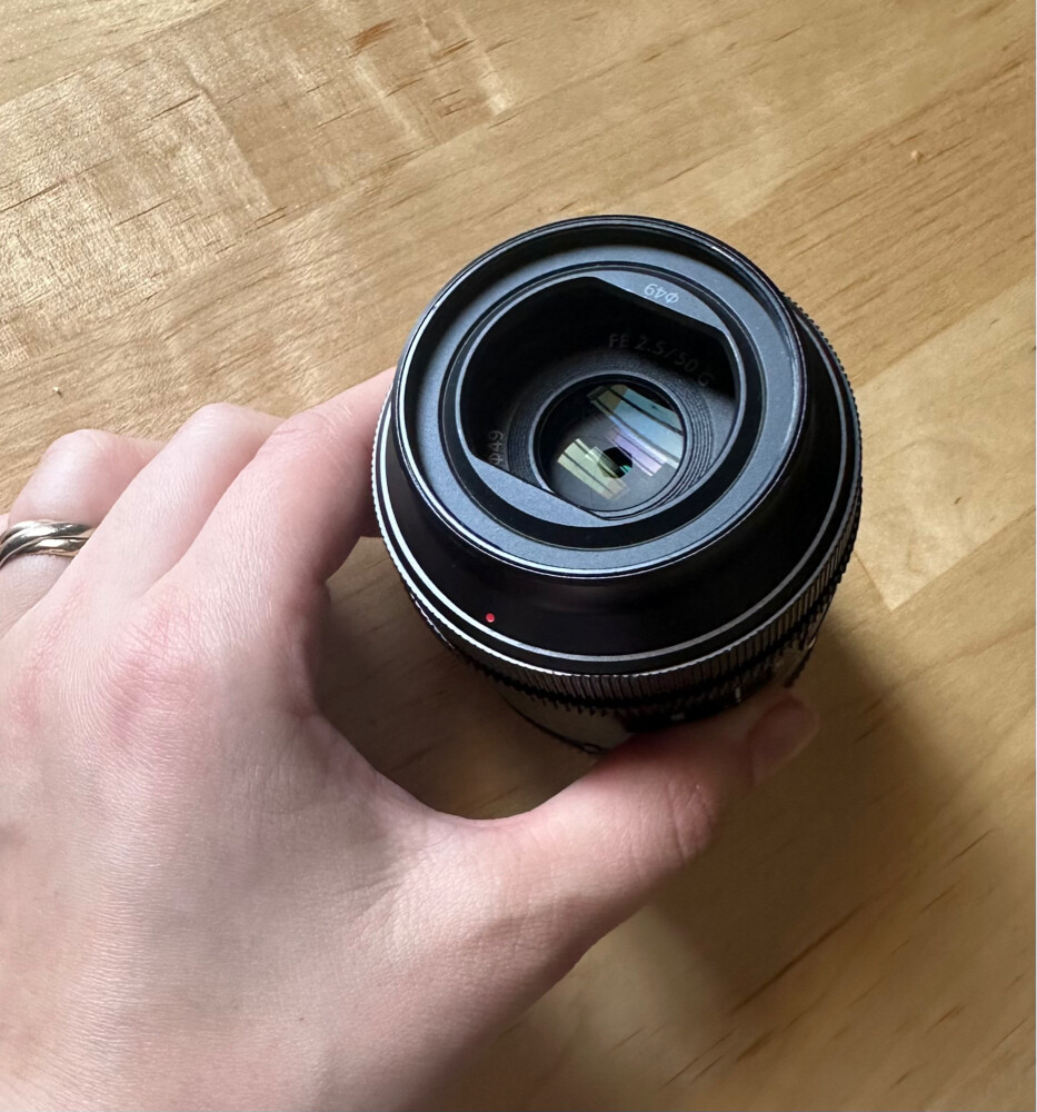 sony 50 mm lens f 2.5 - 5