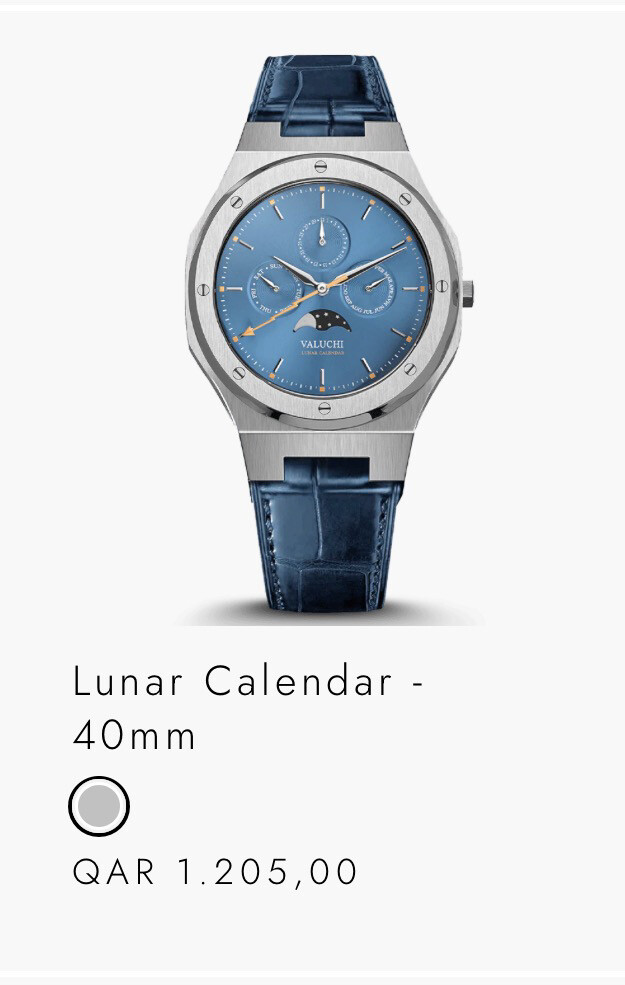 valuchi Lunar Calendar - 40mm Watch - 1