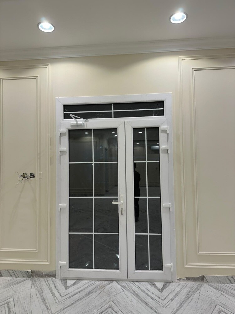U.P.V.C double door with design - 3