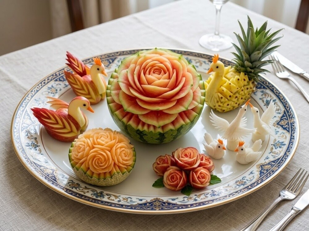 Royal Fruit Carvings - 1