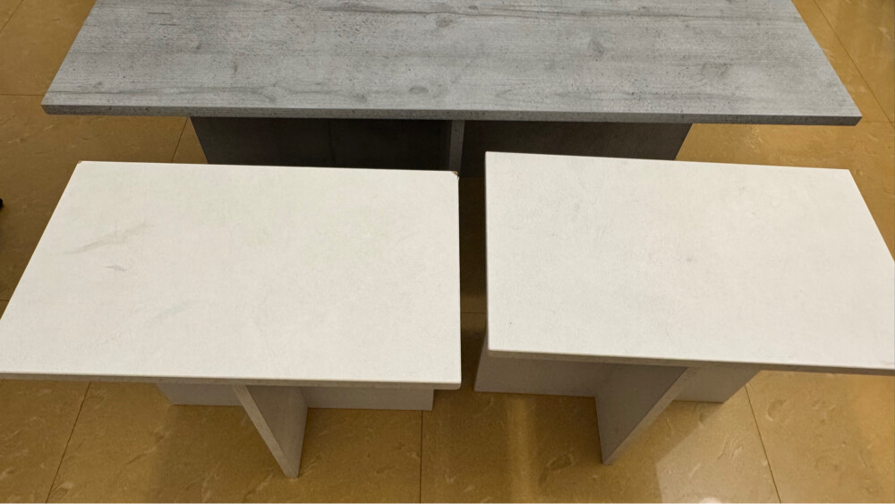 coffee table with 4 small tables - 3