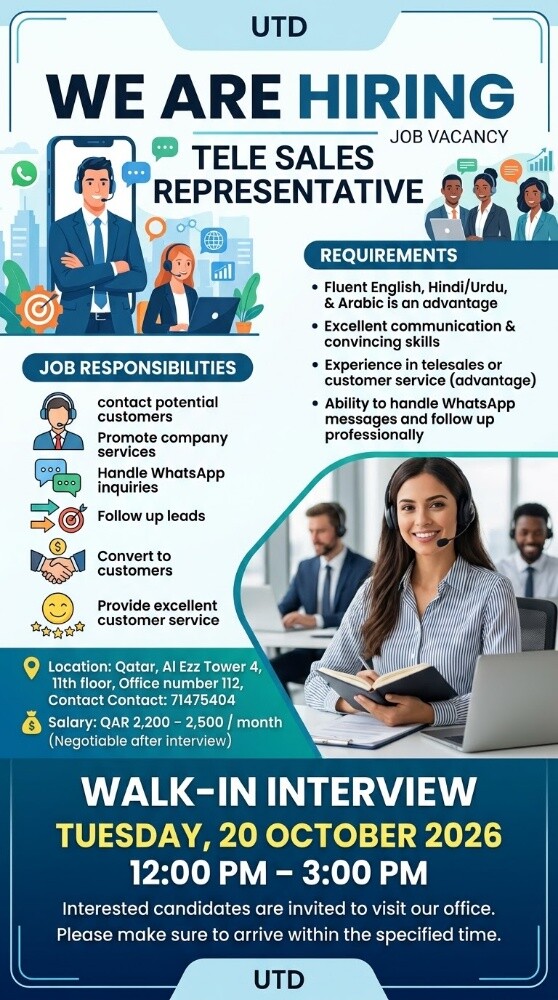 Tele Sales Representative - 1