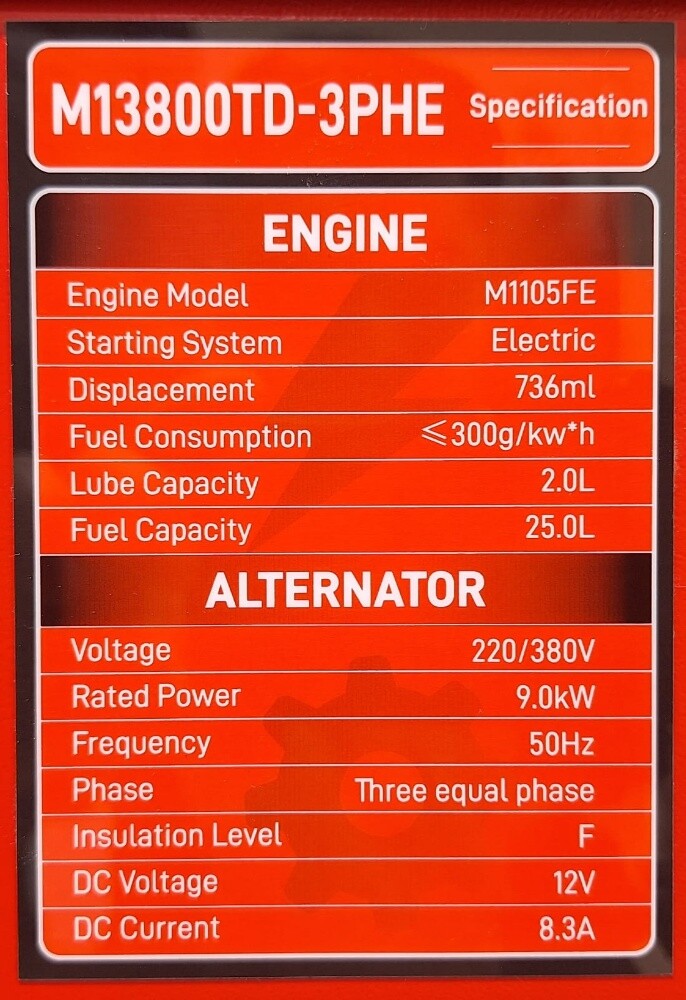DIESEL GENERATOR 9 KW 220V/380V - 4