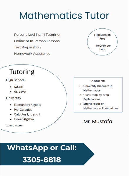 Math Tutor | IGCSE & AS-Level - 1
