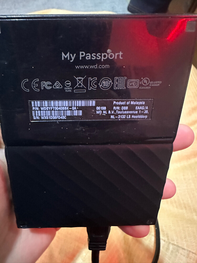 4TB EXTERNAL HARD DRIVE - 1