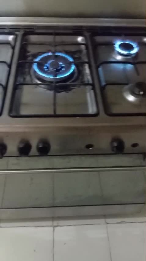 فرن شغال نظيف فوق تحت غاز - 1